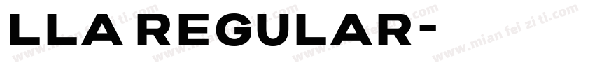 LLA Regular字体转换